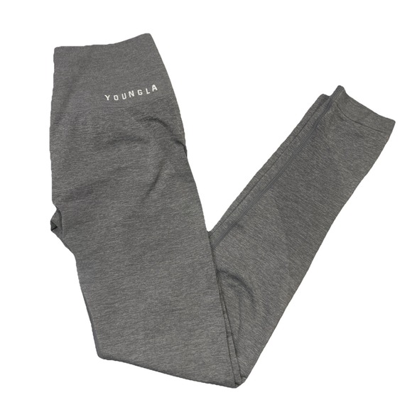 YoungLA Pants - YoungLA Women's Legacy Seamless Leggings Grey Size Small Gym Urban Modern